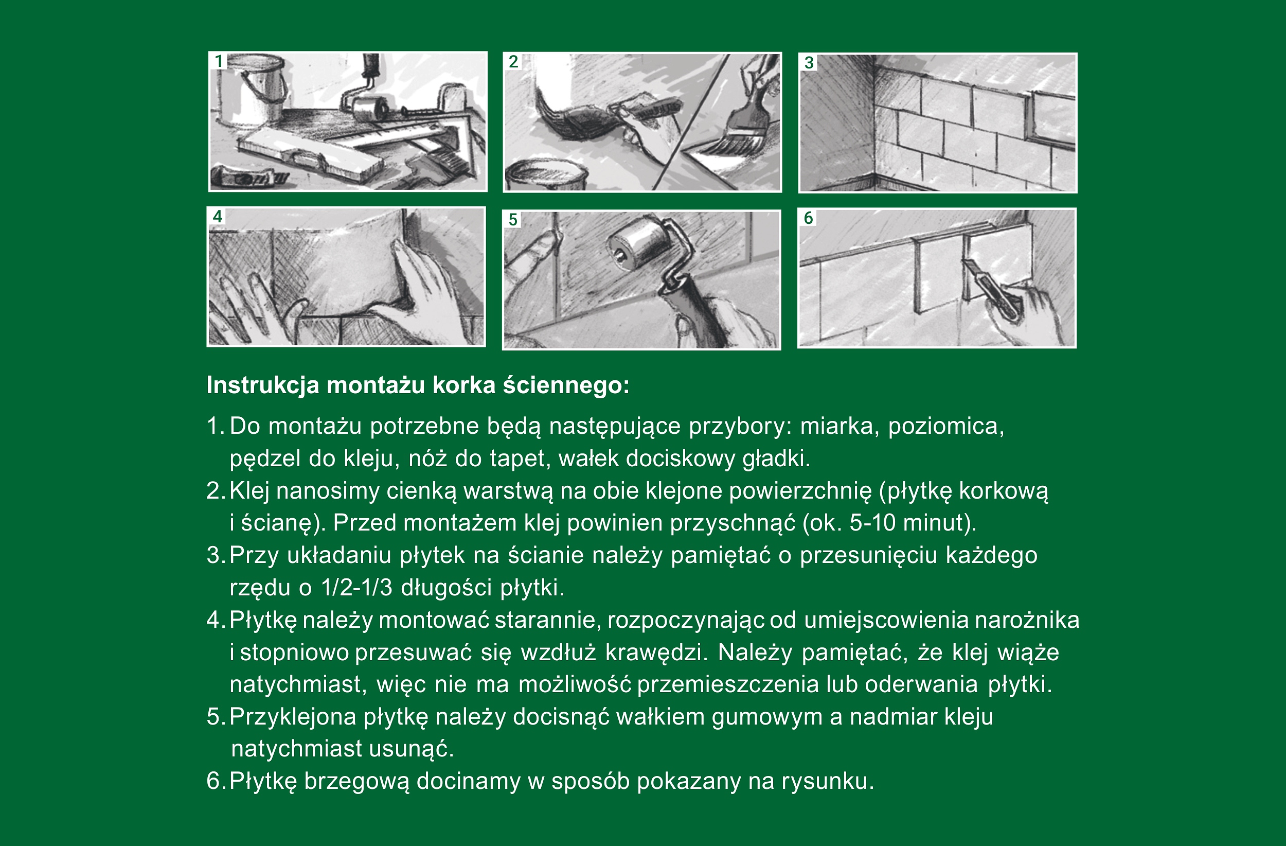 Montaż korka ściennego - instruktaż